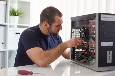 IT Technician Working